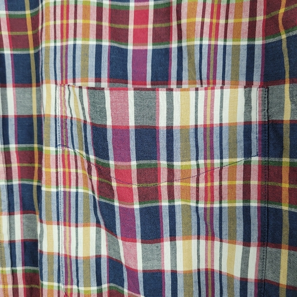 Ralph Lauren Bleeding Madras Plaid Men's Button Down Shirt 3XB - Picture 4 of 7